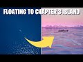 Floating towards Fortnite Chapter 3 Island (Complete Timelapse)