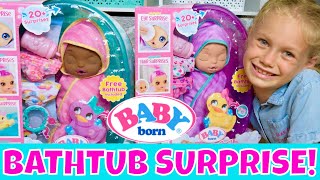 Baby Born Surprise: Bathtub Surprise! New from MGA Entertainment! Unboxing With Skye & Caden!