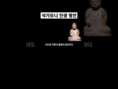 석가모니 명언 고통의 원인은 집착이다 #shorts