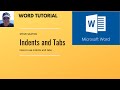 How to add tabs, use alignment and indents in Microsoft Word