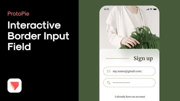 ProtoPie - How to style a signup form interaction using dynamic input field with ProtoPie, Basic
