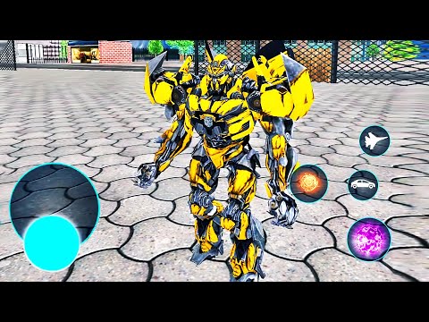 Jet Robot Car Transformation Simulator - Android GamePlay