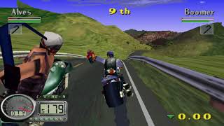 Road Rash 3D - Final Race - Hammerhead motorcycle - Duckstation emulator 60 fps. screenshot 2