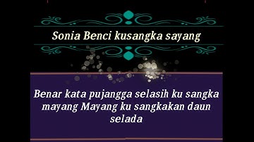 Sonia benci kusangka sayang karaoke no vocal