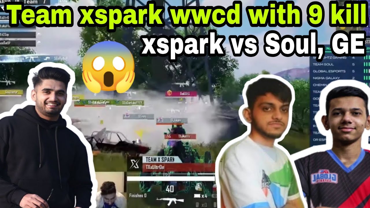 Team xspark wwcd with 9 kill | Xspark vs soul in end zone | Xspark vs Global esports