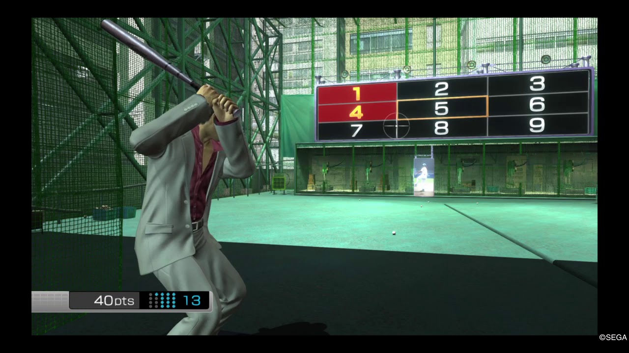 YAKUZA 3 batting cage, difficulty hard YouTube