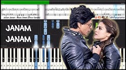 â™« Janam Janam (Dilwale) Arijit Singh & SRK || Piano Tutorial + Music Sheet + MIDI with Lyrics  - Durasi: 4:02. 