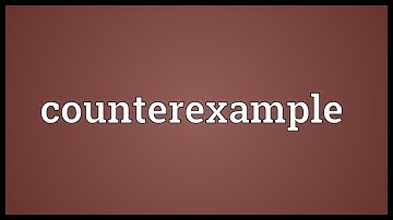 Counterexample Meaning