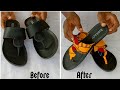 DIY Slippers revamp • DIY Ankara slippers