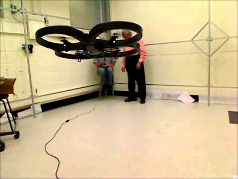 Parrot AR.Drone flight with Logitech Joystick