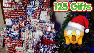 WRAP 125 CHRISTMAS GIFTS WITH ME ON TIME LAPSE!