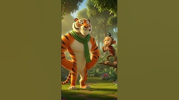 TIGER VS MONKEY || TIGER VIDEO|| 3D ANIMAL VIDEO ||MORE GUY|| #shortfilm  #moreguy #2025new