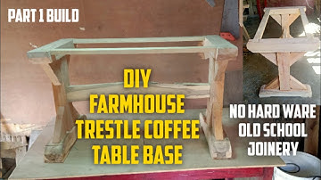 HOW TO BUILD A FARMHOUSE TRESTLE TABLE BASE(Farmhouse Trestle Table/Farmhouse Trestle Table Legs)DIY
