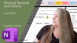 Creating Medical records and history pages for my digital Notebook in OneNote screenshot 4