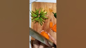 Cách Tỉa Cà Rốt Hình Ngôi Sao siêu đơn giản #cooking #tips #shorts
