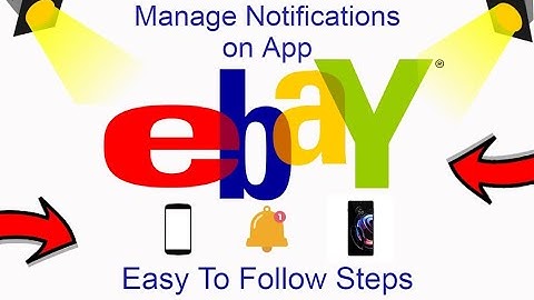 Hoe je eBay-meldingen in de app beheert