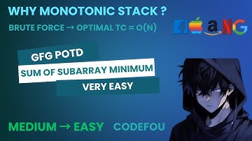 GFG POTD Sum of subarray minimum 09/07/25 | DSA | JAVA | C++