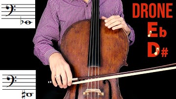 E Flat / D Sharp Drone | Real Sound 200 Years Old Cello | Long Low Tone Tuning Note