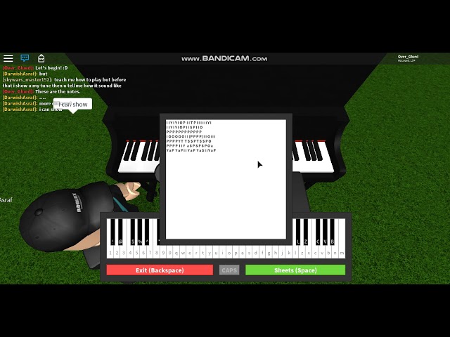 Piano Keyboard v1.1 - Roblox