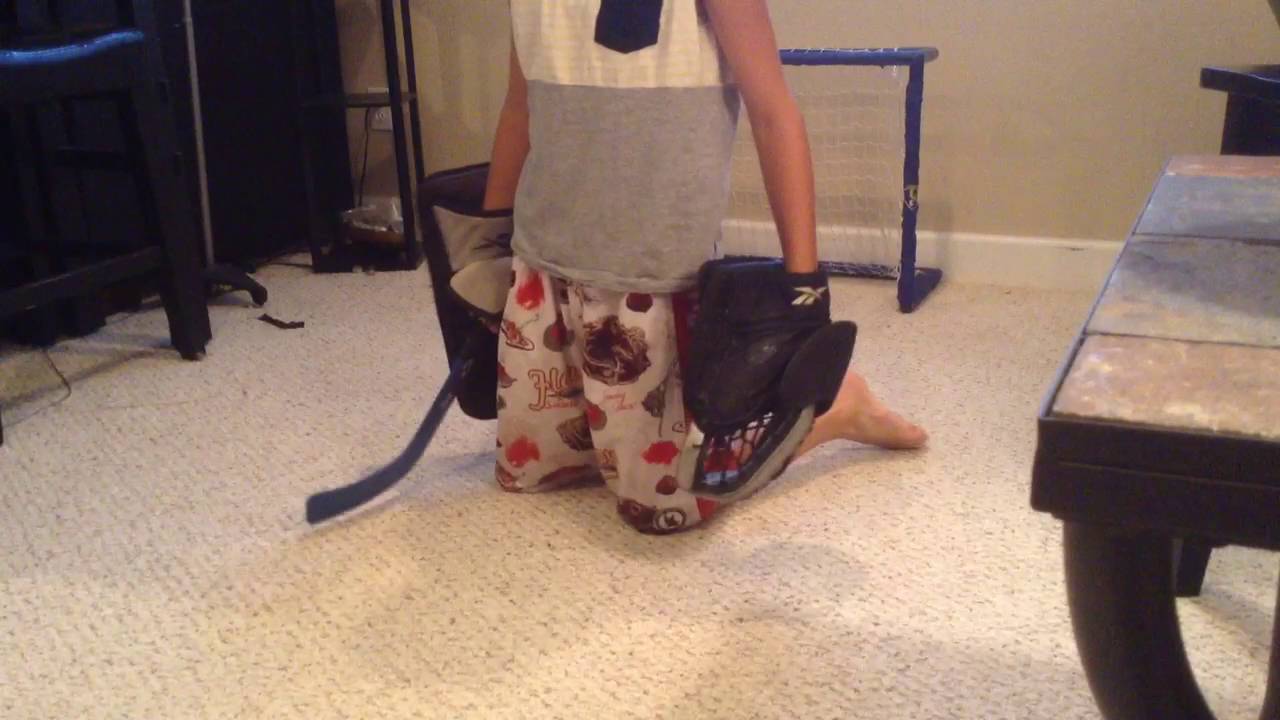 Homemade knee hockey game YouTube