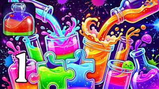 Oddly Satisfying ASMR Water Sorting - Water Match Walkthrough Part 1 screenshot 1
