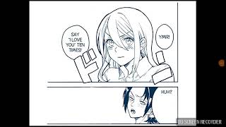 Just another Ymir X Historia/Krista comic!