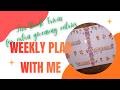 Weekly Planner Spread with Easter Stickers | Cozy Plan With Me + Fun Book Trivia