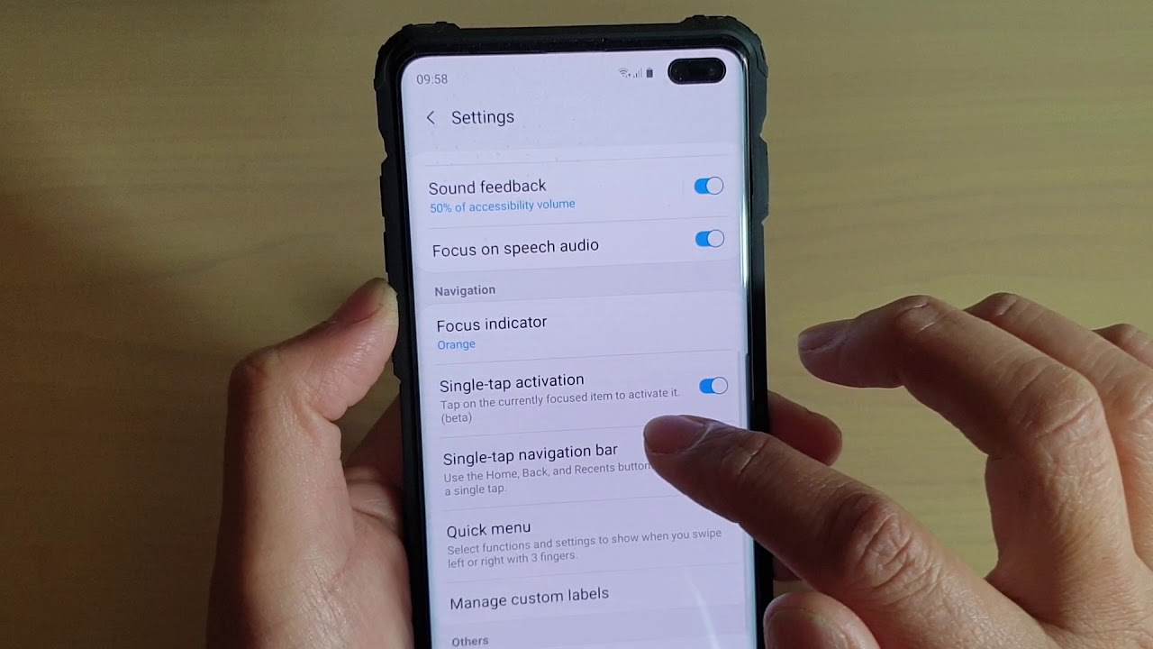 Galaxy S10 / S10+: How to Enable / Disable Screen Reader Single Tap Activation / Navigation