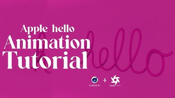Apple Hello Screen saver Animation (CINEMA 4D TUTORIAL) Pt 1
