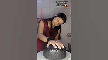 easy way to slice a cake layers with thread😍♥️!must try hack ✨️#cake #viral #hack #shorts #ytshorts
