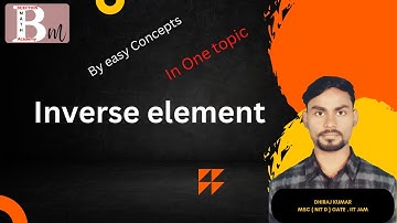 Inverse element | b.sc mathematics | IIIT JAM | GATE