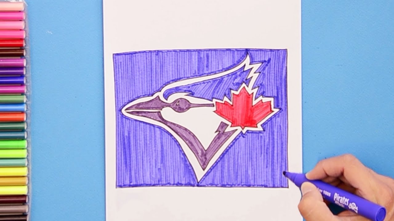How To Draw Toronto Blue Jays Logo Mlb Team Youtube