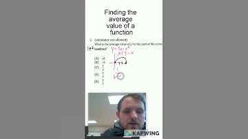 AP Calculus Average Value #shorts #apcalculus #calculus #maths #integral