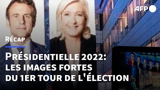 Macron et Le Pen en tête: les images fortes du premier tour de la présidentielle en France | AFP