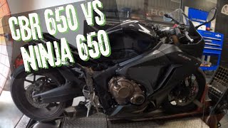 Honda CBR 650 Unrestricted VS Kawasaki Ninja 650 Unrestricted | Moore Mafia ECU Flash