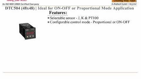 DIGITAL TEMPERATURE CONTROLLER ON/OFF AUTOMATIC PROGRAMMABLE DTC 504 SELEC