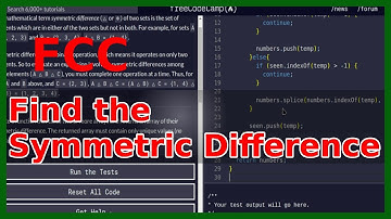 Find the Symmetric Difference - FreeCodeCamp Challenge