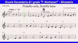 Fratello Sole, Sorella Luna - Video spartito per flauto dolce (byAM) chords