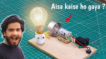 खराब cooler की motor से बनाया Mini Generator || Mini 220v Generator