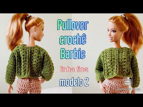 Ensinando a Fazer casaco croche para barbie …  Roupas de crochê para  bonecas, Roupas, Estilo barbie