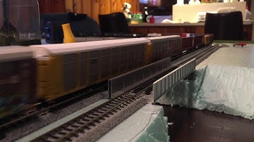 N scale BNSF and NS power move