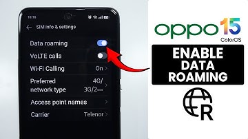 [ColorOS 15] How to Enable Data Roaming on ANY Oppo Phone - Data Roaming Setting