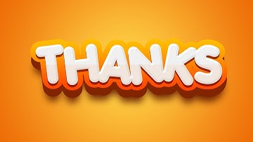 Photopea Online Editor - Cartoon Colorful 3D Text Style Effect