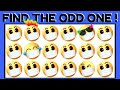SPOT &amp; FIND THE ODD ONE OUT | HOW GOOD ARE YOUR EYES #26 Emoji Puzzle Quiz