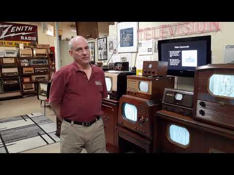 Vintage Television Exhibit  at the Vintage Radio and Communications Museum of CT