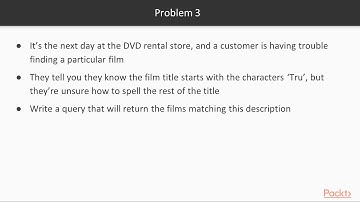 PostgreSQL 11 in 7 days: Assignment Review from Day 4 | packtpub.com