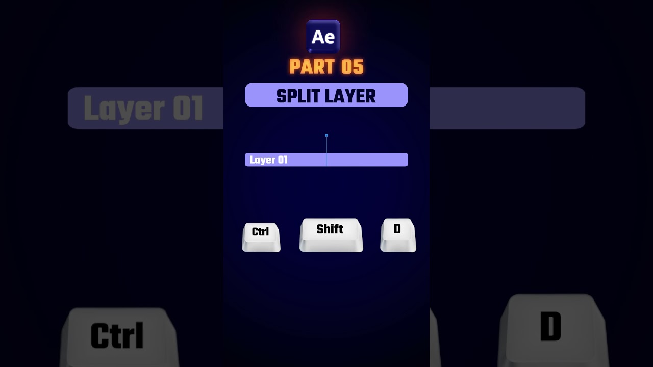 Split Layer Shortcut in After Effects Explained! 