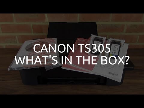 Canon TS305 What's in the box?