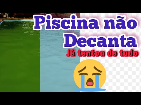 PISCINA NÃO DECANTA, ÁGUA SATURADA COM MUITOS PRODUTOS, COMO RESOLVER