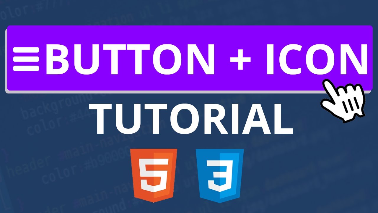 Button with Icon Tutorial - CSS & HTML